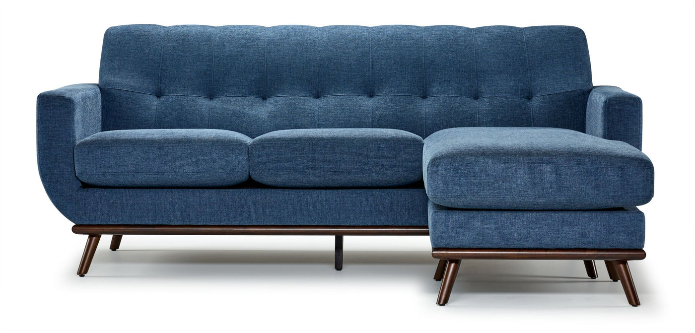 Ziva Chaise Sofa - Blue