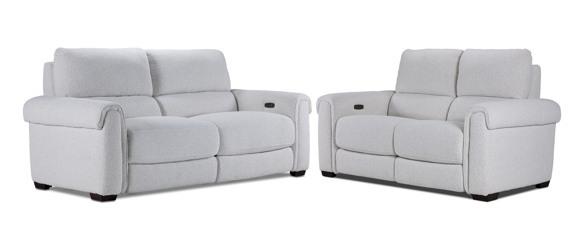 Zoey Power Reclining Sofa and Loveseat Set - Natural