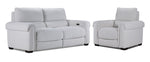 Zoey Power Reclining Sofa and Recliner Set - Natural