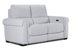 Zoey Power Reclining Sofa, Loveseat and Recliner Set - Snow