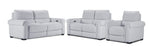 Zoey Power Reclining Sofa, Loveseat and Recliner Set - Snow