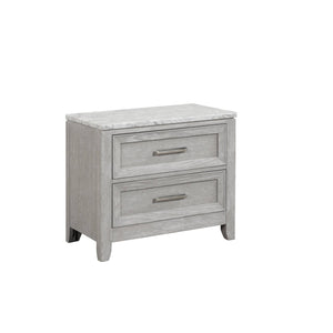 Silverwood Night Table - Mist Grey