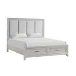 Silverstone 3-Piece King Storage Bed - Mist Grey