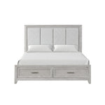 Silverstone 3-Piece King Storage Bed - Mist Grey