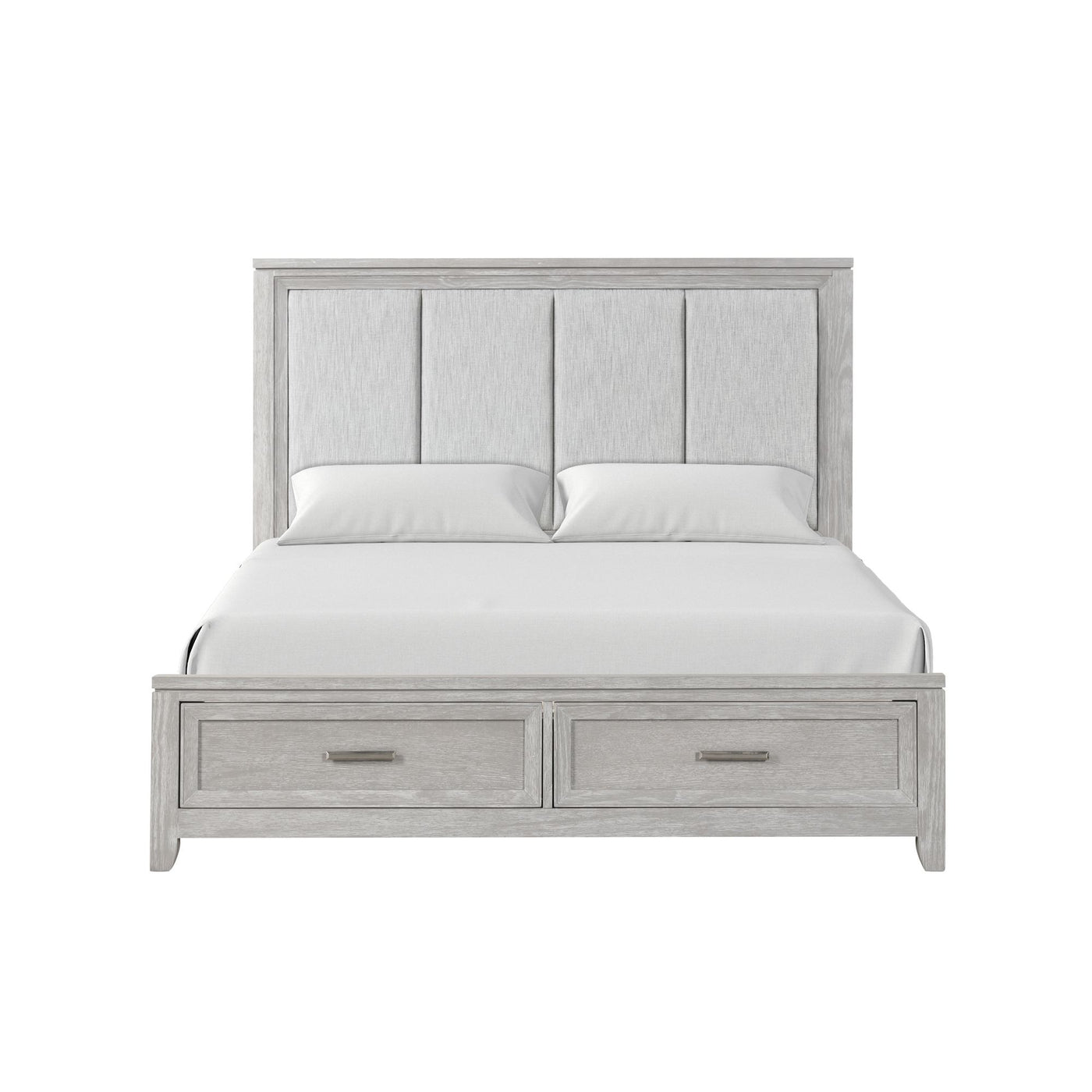 Silverstone 3-Piece King Storage Bed - Mist Grey