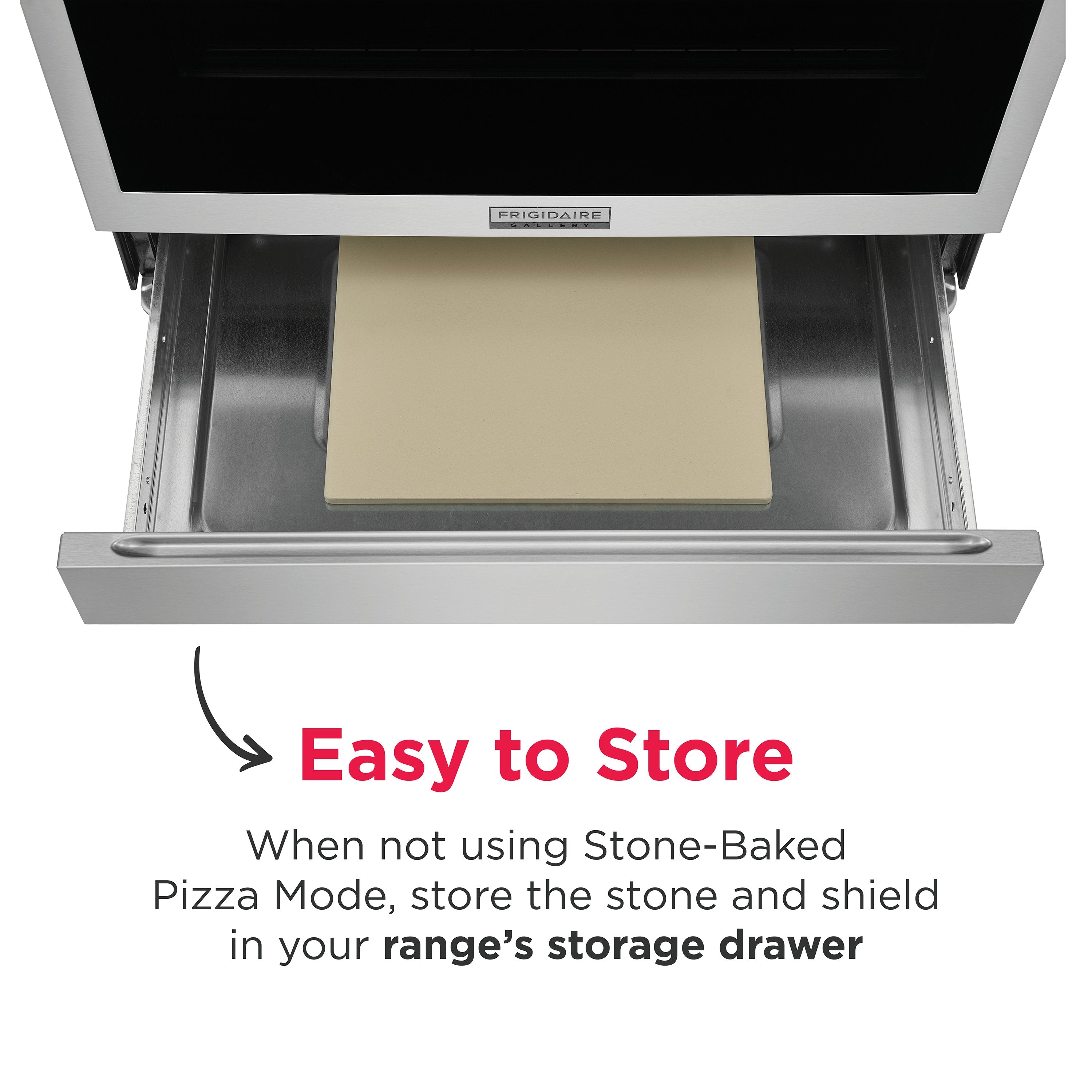 Frigidaire Gallery Stainless Steel Freestanding Electric Range with Stone-Baked Pizza (6.2 Cu. Ft.) - GCFE307CBF--