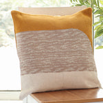 Kars 20" x 20" Decorative Cushion - Mustard/Charcoal/Off/White