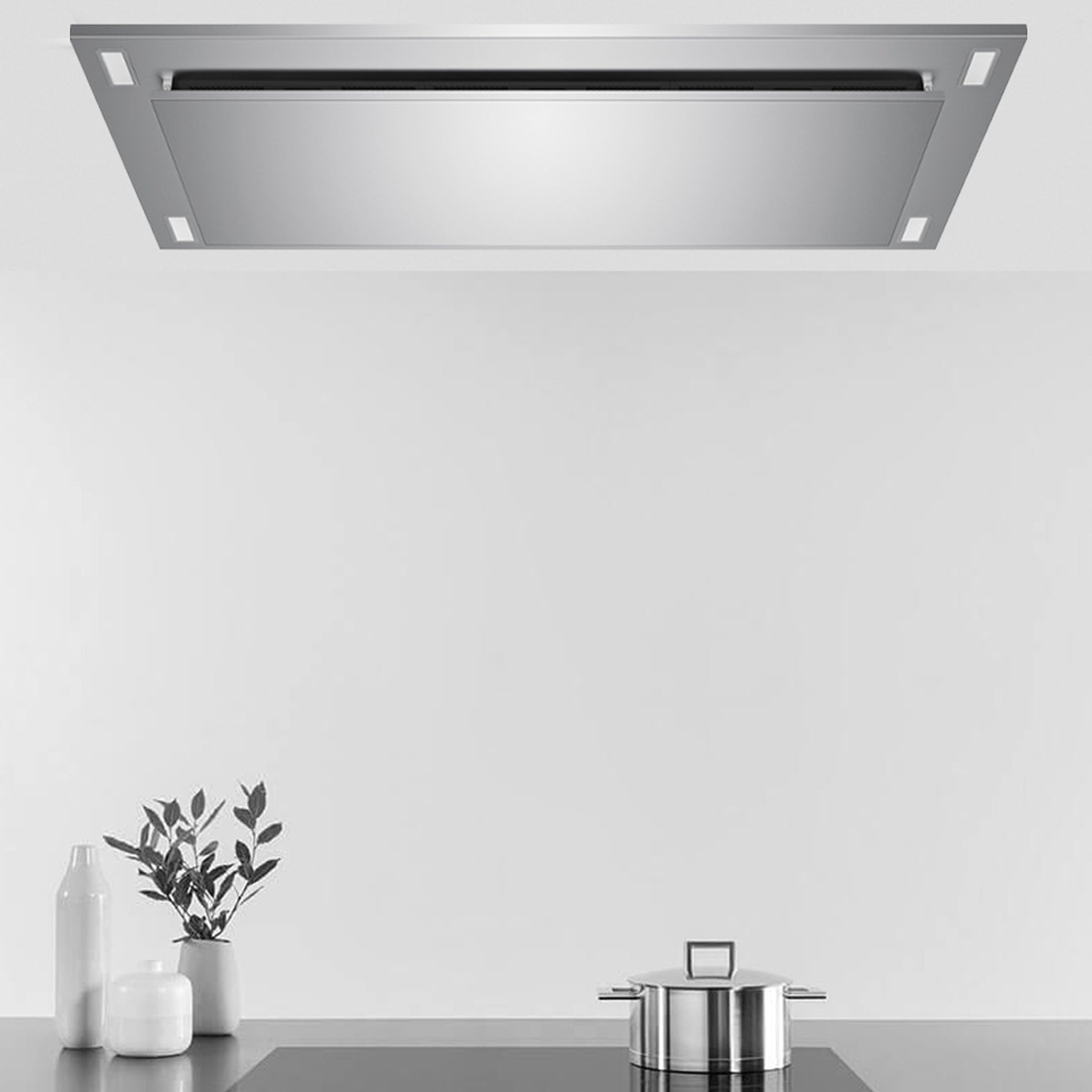 VICTORY Stainless Steel 600 CFM Flush Ceiling Range Hood - Sunset