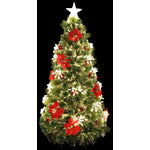 Oren 4ft Decorated Holiday Festive Fibre Optic Christmas Tree - Warm White