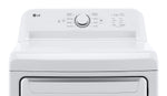 LG White Rear Control Energy Star Dryer with Sensor Dry (7.3 Cu. Ft) - DLE6100W