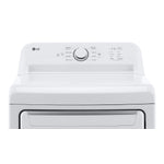 LG White Top Load Washer with Agitator and SlamProof® Glass Lid (4.8 Cu. Ft) & Dryer with Sensor Dry (7.3 Cu. Ft) - WT6105CW/DLE6100W