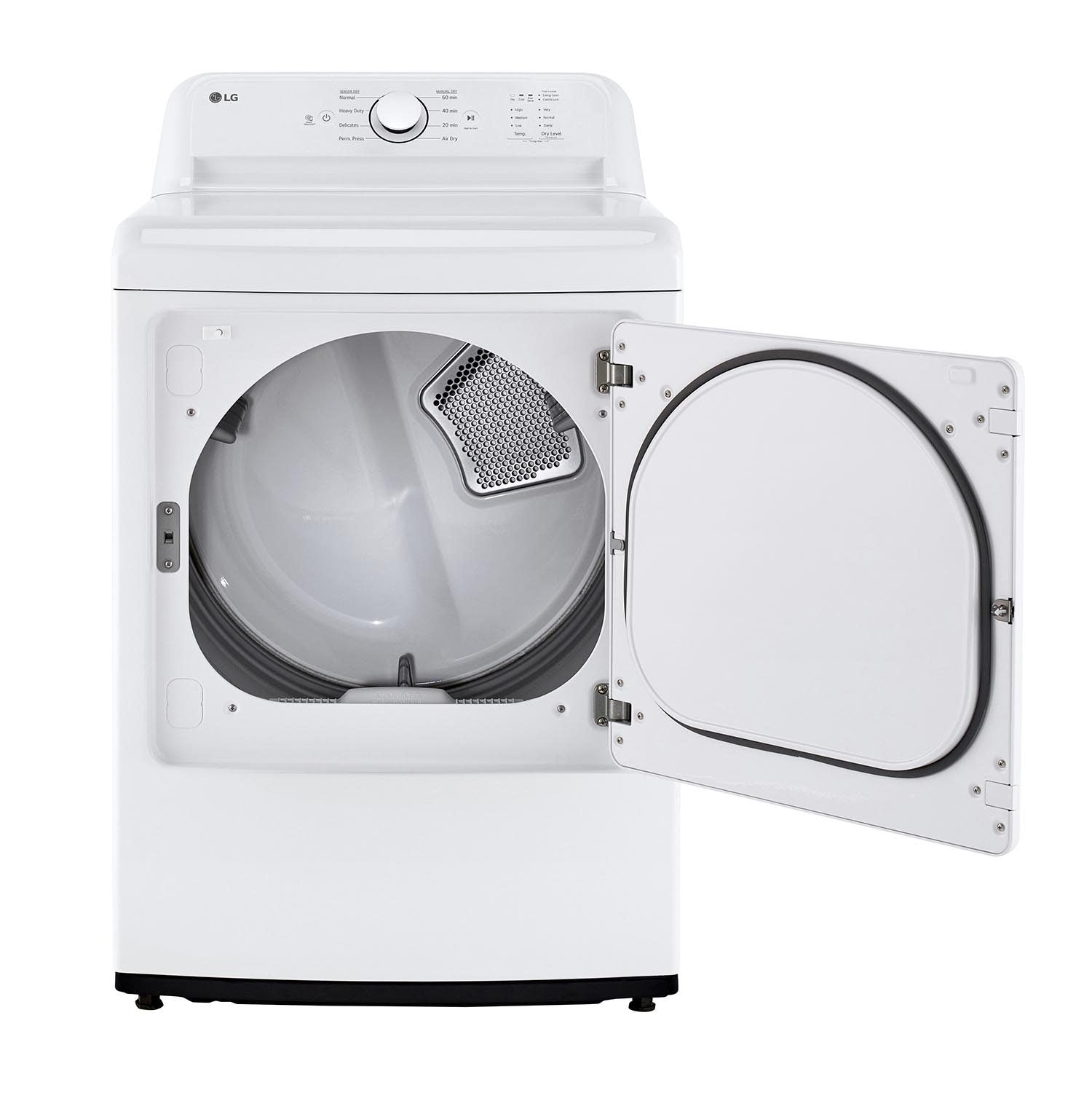 LG White Rear Control Energy Star Dryer with Sensor Dry (7.3 Cu. Ft) - DLE6100W