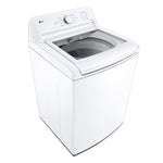 LG White Top Load Washer with Agitator and SlamProof® Glass Lid (4.8 Cu. Ft) -WT6105CW