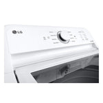 LG White Top Load Washer with Agitator and SlamProof® Glass Lid (4.8 Cu. Ft) -WT6105CW