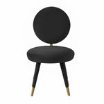 Marisbu Velvet Dining Chair - Black