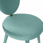 Marisbu Velvet Dining Chair - Sea Blue