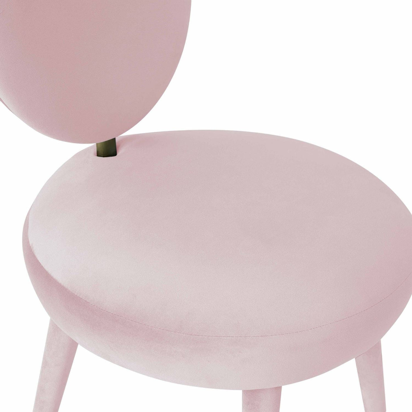 Marisbu Velvet Dining Chair - Bubble Gum