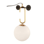 Birt Wall Sconce - Black/Brass/Frosted