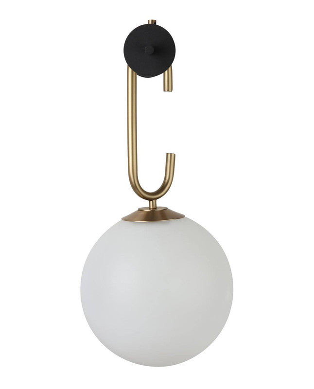 Birt Wall Sconce - Black/Brass/Frosted