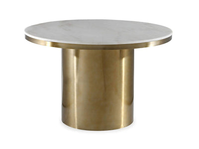 Killaro 47" Round Marble Dining Table