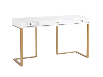Dunbar Elegant Desk/Console Table - White