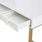 Dunbar Elegant Desk/Console Table - White