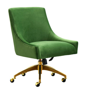 Aries Velvet Accent Chair - Green