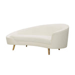 Blinkwater Velvet Sofa - Cream