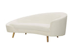 Blinkwater Velvet Sofa - Cream