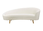 Blinkwater Velvet Sofa - Cream