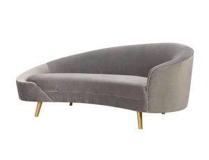 Blinkwater Velvet Sofa - Grey