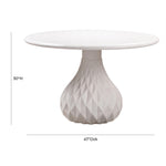 Biella Indoor/Outdoor Concrete Dining Table - Ivory