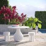 Biella Indoor/Outdoor Concrete Dining Table - Ivory