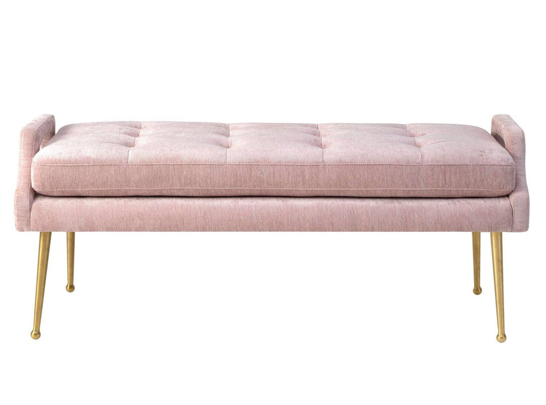 Botha Velvet Bench - Pink