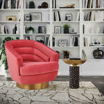 Berea Velvet Accent Chair - Pink