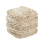 Watervail Textured Pouf