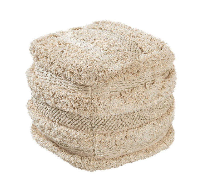Watervail Textured Pouf