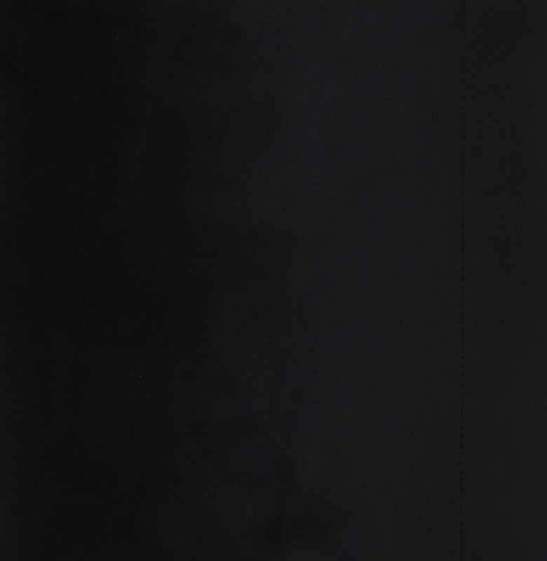 Krause Velvet Ottoman - Black/Silver