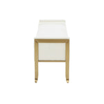 Pescara Velvet Bench - Cream