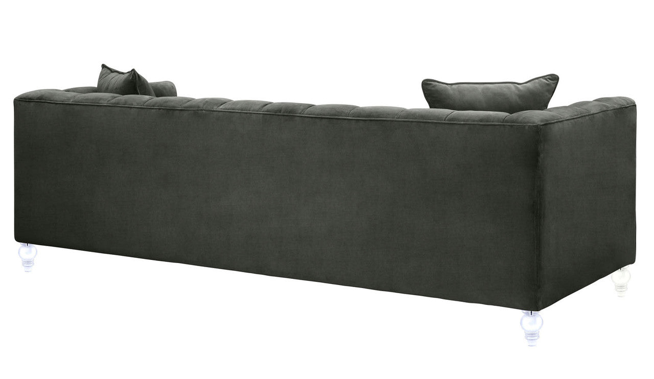 Appolonia Velvet Sofa - Grey