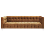 Appolonia Velvet Sofa - Cognac