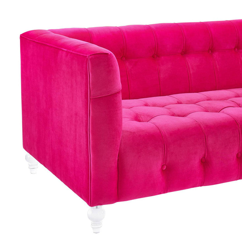 Appolonia Velvet Sofa - Pink