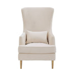 Killarney Velvet Accent Chair - Cream