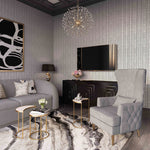Killarney Velvet Accent Chair - Grey