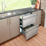 Thor Kitchen Stainless Steel Undercounter Refrigerator with Two Drawers (5.4 cu.ft) - TRF24U