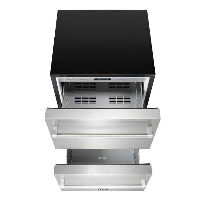 Thor Kitchen Stainless Steel Undercounter Refrigerator with Two Drawers (5.4 cu.ft) - TRF24U