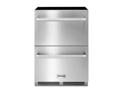 Thor Kitchen Stainless Steel Undercounter Refrigerator with Two Drawers (5.4 cu.ft) - TRF24U