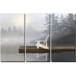 Saturday Morning Wall Art - Grey/White - 45 X 30 - Set of 3