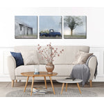 Morning Prep Wall Art - Blue/Green - 60 X 20 - Set of 3