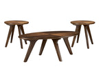 Lapland 48" Coffee Table with 2 End Tables - Walnut